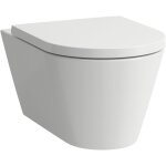 Laufen - kartell wc suspendu, chasse deau basse, avec silent flush