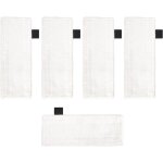 Lot de 5 chiffons microfibre bonnettes microfibre pour nettoyeur vapeur krcher easyfix sc1 sc2 sc3 sc4 ...