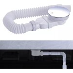 Lauwexe - bonde de douche 90 mm, extra plat, trou de vidange pour bac de douche, siphon avec syst�me ...