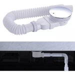 Lauwexe - bonde de douche 90 mm, extra plat, trou de vidange pour bac de douche, siphon avec syst�me ...