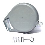 Long corde � linge r�tractable de 12 m pour v�tements, �tendoir � linge tr�s robuste et r�sistant, m�canisme ...
