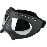 Lunettes de protection pour chiens moyennes  grandes anti - uv coupe - vent et neige  monture souple ...