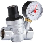 Lauwexe ? r�ducteur de pression d'eau r�glable 3 / 4 pouce ? manom�tre int�gr� ? pression 1. 6 mpa ? ...