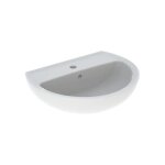 Lavabo 55x48 cm blanc brillant geberit colibri - avec colonne