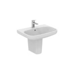 Ideal standard - lavabo a 65x48 cm en c�ramique blanc brillant i life - avec demi