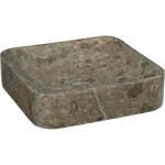 Lavabo de bain - vasque gris 40x40x10 cm marbre 598422 Lavabo de bain - vasque gris 40x40x10 cm marbre 598422