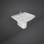 Lavabo en cramique blanche avec demi - pdestal srie origin rak ceramics