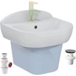 Lavabo pour enfant vitra sento kids 45 cm + siphon et bonde wirquin