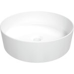 Lavabo rond en céramique à poser Ø40 cm blanc - endor Lavabo rond en céramique à poser Ø40 cm blanc - endor