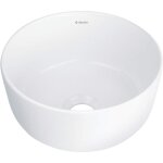 Lavabo rond en cramique  poser blanc - veronik
