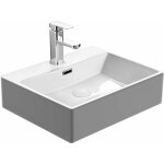 Horow - lavabo de salle de bain suspendu - vasque  poser blanc - lavabo de comptoir - 50 x 42 x 14 cm ...