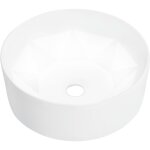 Lavabo salle de bain, vasque bac � laver 36x14 cm c�ramique blanc con552053 design in