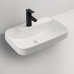 Iperbriko - lavabo semi - encastr� en c�ramique 60x40 cm blanc
