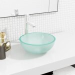 Lavabo, vasque verre tremp� 30x12 cm d�poli fr552713 design in