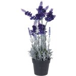 Home styling - lavande artificielle en pot, 40 cm