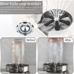 Lavavetri per lavello da cucina, lavavetri in acciaio inox, detergente per bottiglie d'acqua e tazze ...