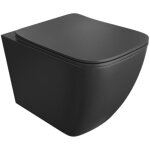 Lavita onil black wc suspendu l'abattant de wc � chute lente wc suspendu sans bord wc 355x510x395 cm ...