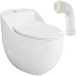 Lavita silia rim white wc  poser compact sans bride pack wc compact complet 3 / 6l + connecteur wc