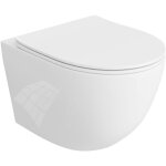 Lavita sinto wc suspendu l'abattant de wc � chute lente wc suspendu sans bord wc 365x490x395 cm blanc ...