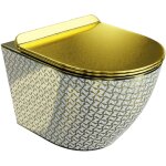 Lavita sofi slim golden never die wc suspendu l'abattant de wc � chute lente wc suspendu sans bord wc ...