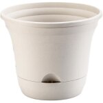 Lazy planters grand pot de fleurs � arrosage automatique pour int�rieur et ext�rieur ivoire 30 cm