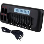 Lcd chargeur de piles - 14 slot universel chargeur de pour intelligent piles aa / aaa ni - mh batterie ...