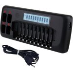 Lcd chargeur de piles - 14 slot universel chargeur de pour intelligent piles aa / aaa ni - mh batterie ...