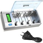 Lcd chargeur de piles rechargeable universel, chargeur de batterie rapide pour aa / lr6, aaa / lr3, c ...