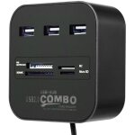 Lecteur de carte multifonction pour ordinateur usb, hub 7 en 1, camra tout - en - un, sparateur de ...