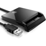 Lecteur de cartes � puce dod military usb common access cac, compatible avec windows, mac os et linux ...