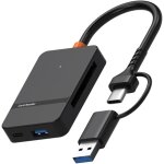 Lecteur de carte usb c usb 3. 0 - adaptateur usb vers ms usb 3. 0 - visionneuse d'appareil photo pour ...