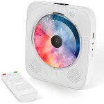 Lecteur cd bluetooth, lecteur cd portable fix� au mur, amplificateur audio pour la maison avec t�l�commande?ha ...