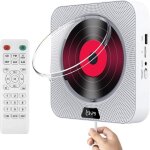 Lecteur cd bluetooth portable pour la maison, mural avec tlcommande, cran lcd, haut - parleurs hifi ...