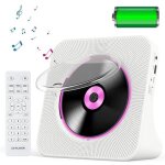 Lecteur cd portable avec bluetooth 5. 0 et batterie rechargeable 4000mah lecteurs cd avec haut - parleurs ...