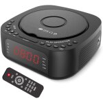 Lecteur cd - rveil avec tlcommande, radio - rveil bluetooth avec haut - parleur, radio fm, minuterie ...
