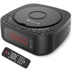 Lecteur cd - r�veil avec t�l�commande, radio - r�veil bluetooth avec haut - parleur, radio fm, minuterie ...