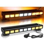 Led barre stroboscopique bilat�ral 81w 9cob rampe gyrophare led 9 27 leds clignotant d'urgence 27 modes ...
