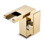 Led cascade robinet lavabo robinet salle de bain?couleur or?, moderne design lgant laiton dor mitigeur ...