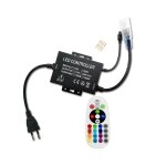 Led lighting tlcommande rf 24 touches pour bandes led rvb 5050 smd noir