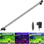 Led timer clairage d'aquarium - lampe d'aquarium [lumire blanche rvb] avec minuterie intgre, variateur ...