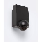 Capteur de mouvement pir cr�pusculaire 240� ext�rieur ip65 avec t�l�commande noir