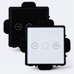 Interrupteur tactile triple variateur modern blanc Interrupteur tactile triple variateur modern blanc