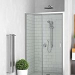 Roth - lega line porte de douche 120 cm, orientation gauche et droite avec profil� chrome brillant (556 ...