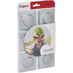 Legrand - lot de 6 interrupteurs ou va - et - vient dooxie complet - aluminium