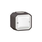 Dtecteur mural plexo sans neutre 100w led - complet anthracite - legrand