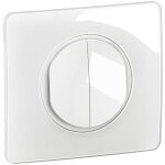 Legrand - double interrupteur ou va - et - vient c�liane 10ax complet - blanc