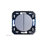 Double interrupteur ou va - et - vient dooxie aluminium Double interrupteur ou va - et - vient dooxie aluminium