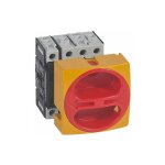 Interrupteur - sectionneur rotatif complet encastr cadenassable - ttrapolaire neutre  gauche - 25a ...
