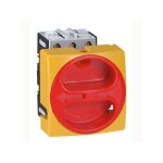 Interrupteur - sectionneur rotatif complet encastr cadenassable - tripolaire - 50a - legrand