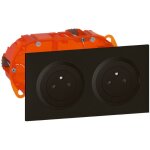 Legrand - kit double prise de courant 2p + t surface dooxie 16a pr�c�bl�es finition noir